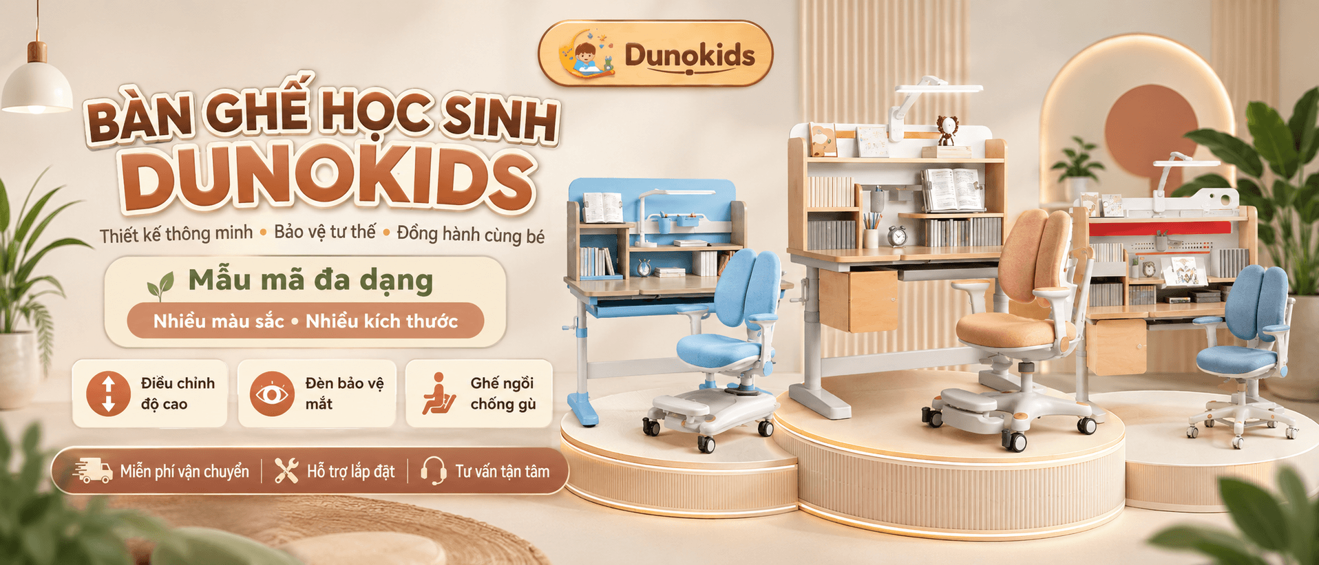 Ưu đãi khai giảng DunoKids — tặng đến 6 món phụ kiện